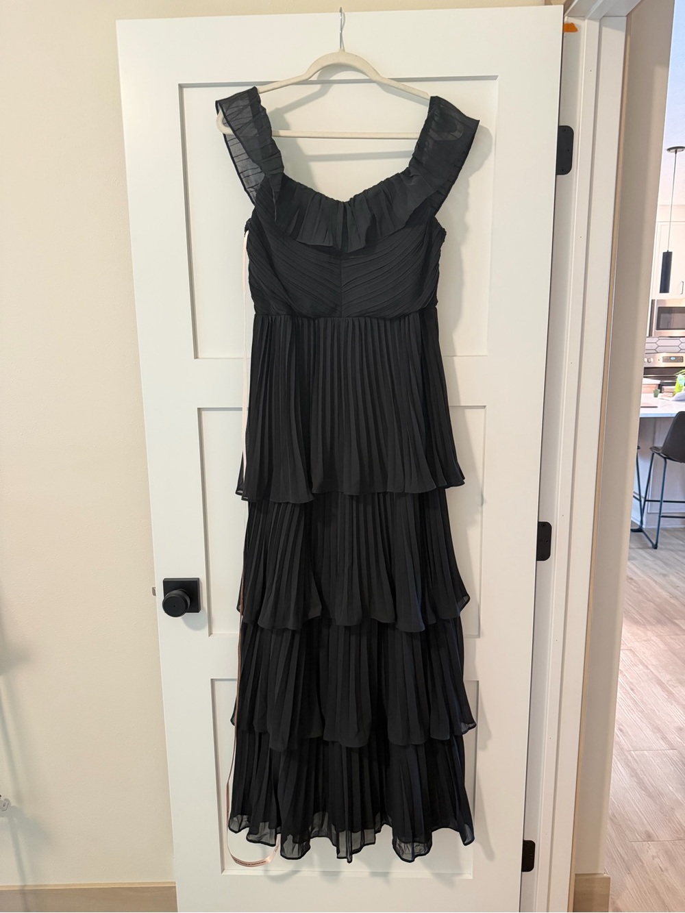 Lulu's Black Ruffled Tiered Maxi Dress - Picture 2 of 4